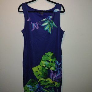 BOLD ELEMENTS Tropical Print Dress XL